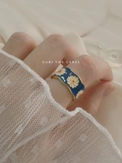 Gabi The Label SAORI Ring - Blue *Gold-plated S925