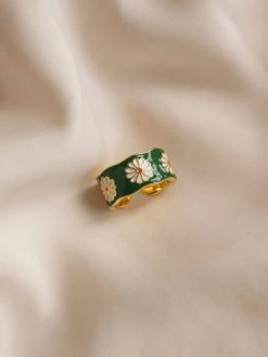 Gabi The Label SAORI Ring - Green *Gold-plated S925