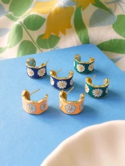 Gabi The Label SAORI Hoops - Yellow *Gold-plated S925 EARRINGS