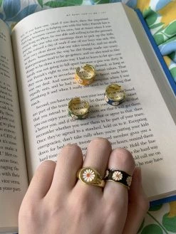 Gabi The Label SAORI Ring - Black *Gold-plated S925