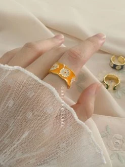 Gabi The Label SAORI Ring - Yellow *Gold-plated S925