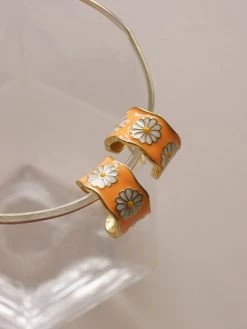 Gabi The Label SAORI Hoops - Yellow *Gold-plated S925 EARRINGS