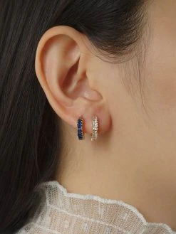 Gabi The Label SPELLBOUND Huggies - Blue *Gold-plated EARRINGS