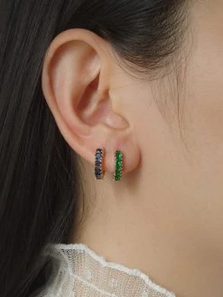 Gabi The Label SPELLBOUND Huggies - Green *Gold-plated EARRINGS