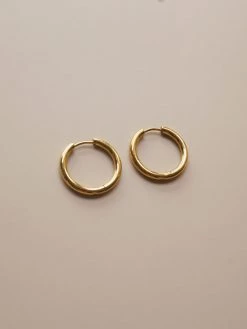 Gabi The Label [ Hoops ] Stainless Steel Essential Hoops - Gold *18k Gold-plated