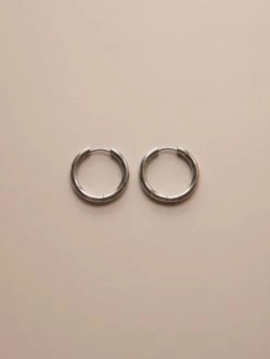 Gabi The Label [ Hoops ] Stainless Steel Essential Hoops - Silver