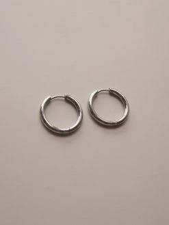 Gabi The Label [ Hoops ] Stainless Steel Essential Hoops - Silver