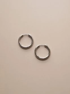Gabi The Label [ Hoops ] Stainless Steel Essential Hoops - Silver