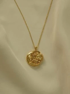 Gabi The Label The Sun And Moon Necklace *18K Gold-plated