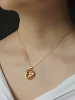 Gabi The Label The Sun And Moon Necklace *18K Gold-plated