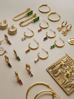 Gabi The Label ILLUMINATE Hoops - Clear *18K Gold-plated EARRINGS