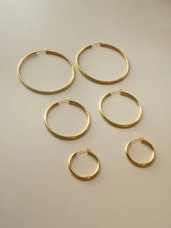 Gabi The Label Essential Thin Hoops - Small *18K Gold-plated S925