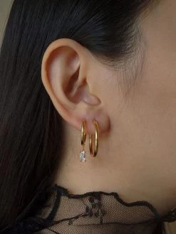 Gabi The Label Essential Thin Hoops - Small *18K Gold-plated S925