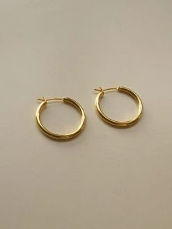 Gabi The Label Essential Thin Hoops - Small *18K Gold-plated S925