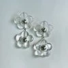 Gabi The Label Transparent Flower Earrings