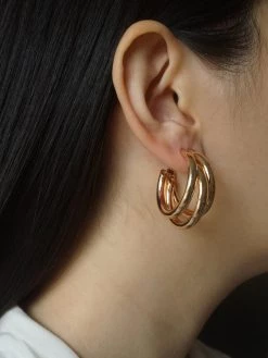 Gabi The Label [ Hoops ] Bold Triple Hoops - Gold *Gold-plated