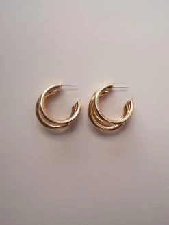 Gabi The Label [ Hoops ] Bold Triple Hoops - Gold *Gold-plated