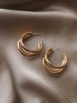 Gabi The Label [ Hoops ] Bold Triple Hoops - Gold *Gold-plated