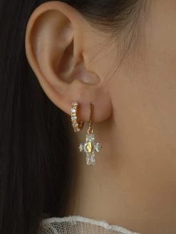 Gabi The Label VERITY Cross Huggies *18K Gold-plated EARRINGS