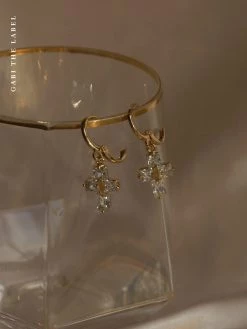 Gabi The Label VERITY Cross Huggies *18K Gold-plated EARRINGS