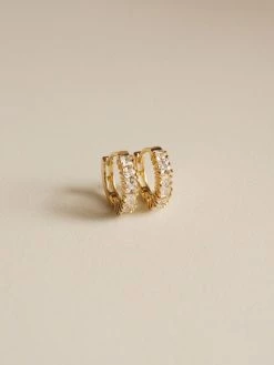 Gabi The Label SPELLBOUND Huggies - Clear *Gold-plated