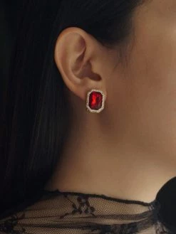 Gabi The Label EARRINGS XENIA Earstuds - Red