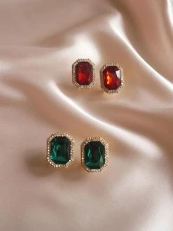 Gabi The Label EARRINGS XENIA Earstuds - Red