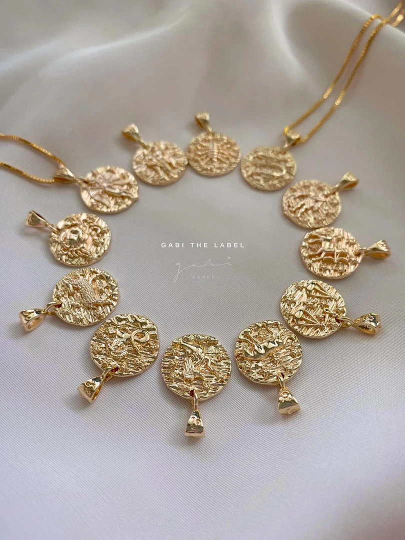 Gabi The Label Zodiac Coin Necklace *18k Gold-plated