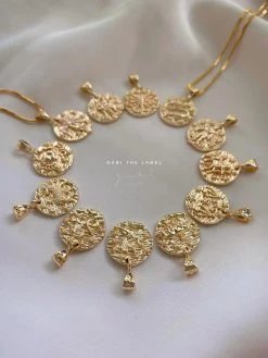 Gabi The Label Zodiac Coin Necklace *18k Gold-plated