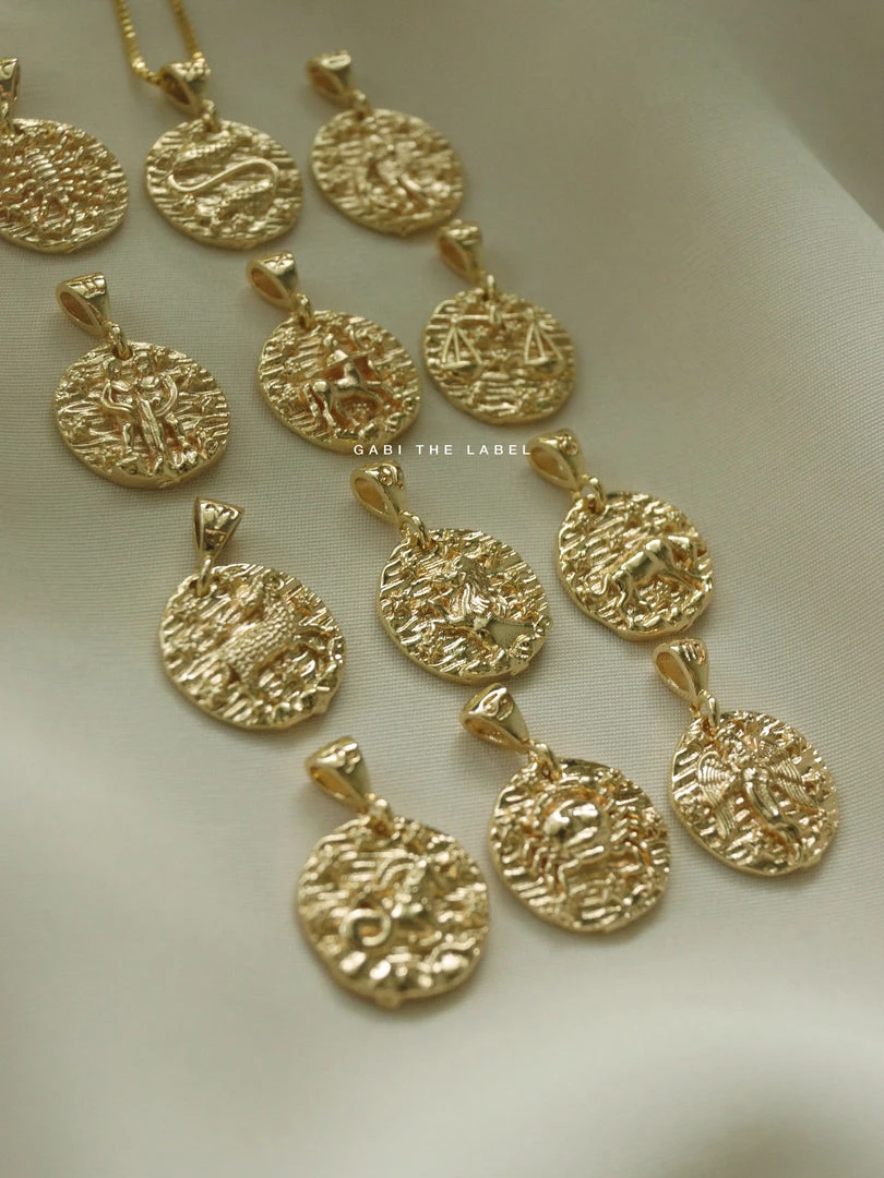 Gabi The Label Zodiac Coin Necklace *18k Gold-plated