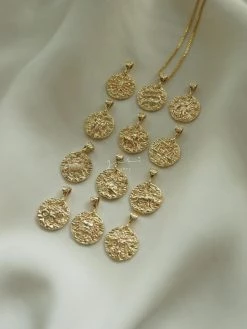 Gabi The Label Zodiac Coin Necklace *18k Gold-plated